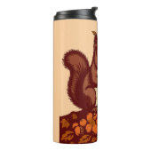 🐿️ Autumn Squirrel Insulated Travel Mug タンブラー (回転左)