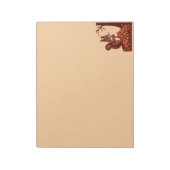 🐿️ Autumn Squirrel Notepad - Desk Organize📝 ノートパッド (回転)