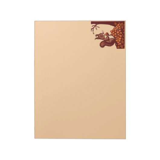 🐿️ Autumn Squirrel Notepad - Desk Organize📝 ノートパッド (回転)