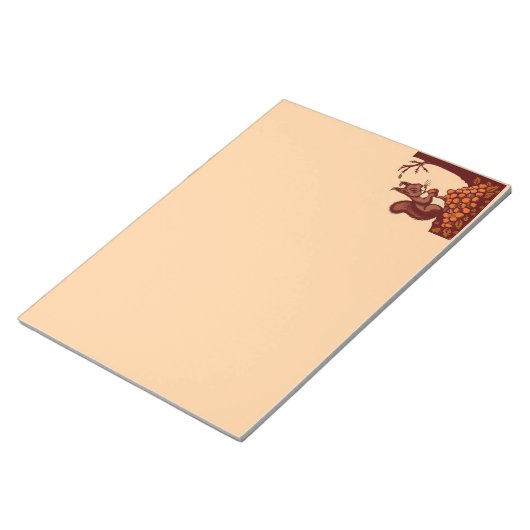 🐿️ Autumn Squirrel Notepad - Desk Organize📝 ノートパッド (アングル)