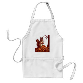 🐿️ Autumn Squirrel Standard Apron スタンダードエプロン