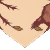 🐿️ Autumn Squirrel Tablecloth - Peach テーブルクロス (アングル)