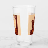 🐿️ Autumn Squirrel Tall Drinking Glass - Grand タンブラーグラス (左)