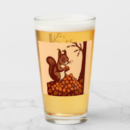 🐿️ Autumn Squirrel Tall Drinking Glass - Grand タンブラーグラス