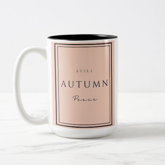 Autumn Still Peace III Mug ツートーンマグカップ (左)