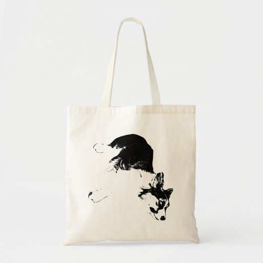 Autumn Stroll with Faithful Eyes トートバッグ (正面)