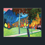 Autumn Study in Oberau, by Kandinsky, ポストカード<br><div class="desc">Autumn Study in Oberau,  popular painting by Wassily Kandinsky.</div>
