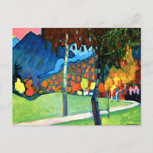 Autumn Study in Oberau, by Kandinsky, ポストカード (正面)