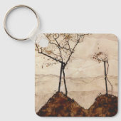 Autumn Sun and Trees by Egon Schieleヴィンテージ・アート キーホルダー (正面)
