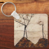 Autumn Sun and Trees by Egon Schieleヴィンテージ・アート キーホルダー (正面)