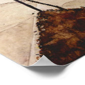 Autumn Sun and Trees by Egon Schieleヴィンテージ・アート ポスター (角)