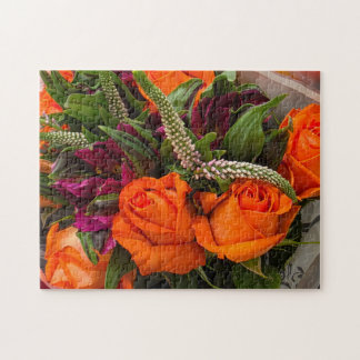 Autumn Sunset Bouquet Puzzle, 11" x 14", 252 pcs ジグソーパズル