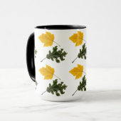 Autumn Symmetry Leaf Pattern マグカップ (正面左)
