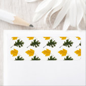 Autumn Symmetry Leaf Pattern ラベル (インサイチュ)