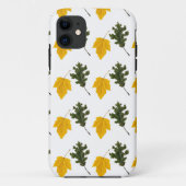 Autumn Symmetry Leaf Pattern Case-Mate iPhoneケース (裏面)
