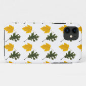 Autumn Symmetry Leaf Pattern Case-Mate iPhoneケース (裏面(横))