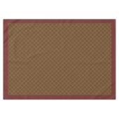 Autumn Tartan Tablecloth Elegant Checkered Style テーブルクロス (正面(横))