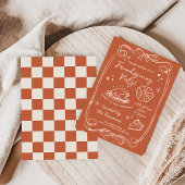 Autumn Terracotta Friendsgiving Dinner Party 招待状