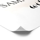 Autumn Thank you for Showering Bride Shower Fall ポスター (角)