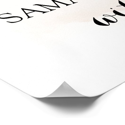 Autumn Thank you for Showering Bride Shower Fall ポスター (角)