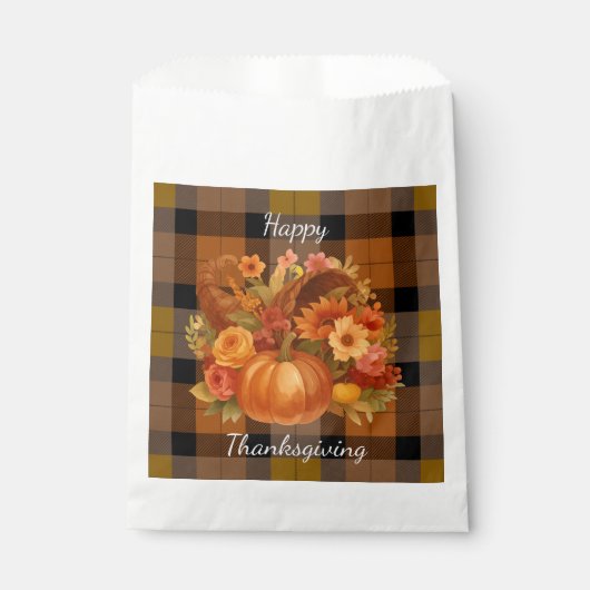 Autumn Thanksgiving Cornucopia フェイバーバッグ (正面)