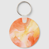 Autumn Thanksgiving Pumpkin and flowers   キーホルダー (裏面)