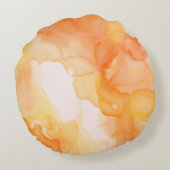 Autumn Thanksgiving Pumpkin and flowers  ラウンドクッション (裏面)