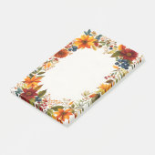 Autumn Theme Flowers & Berries ポストイット (アングル)