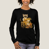 Autumn themed Thanksgiving with Cat  トライブレンドＴシャツ (正面)