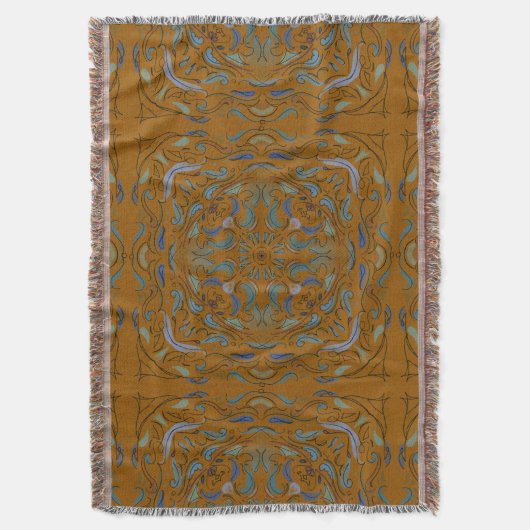 Autumn Tile スローブランケット (正面縦)