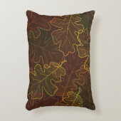 Autumn transparent oak leaves pattern background. アクセントクッション (正面(垂直))