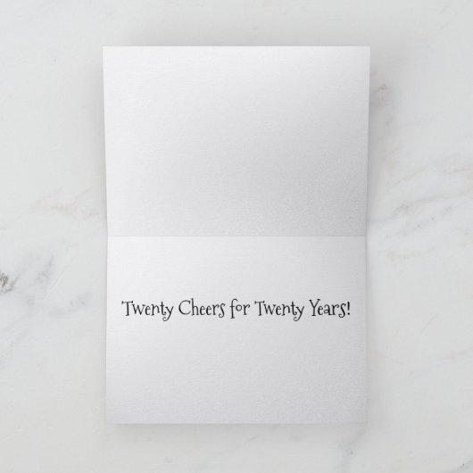 Autumn tree 20th birthday card new by Jo Images カード (内部)