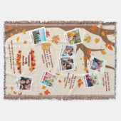 Autumn Tree Family Quotes & Memories Photo Collage スローブランケット (正面)