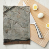 Autumn Tree in Movement by Egon Schiele キッチンタオル (四つ折り)