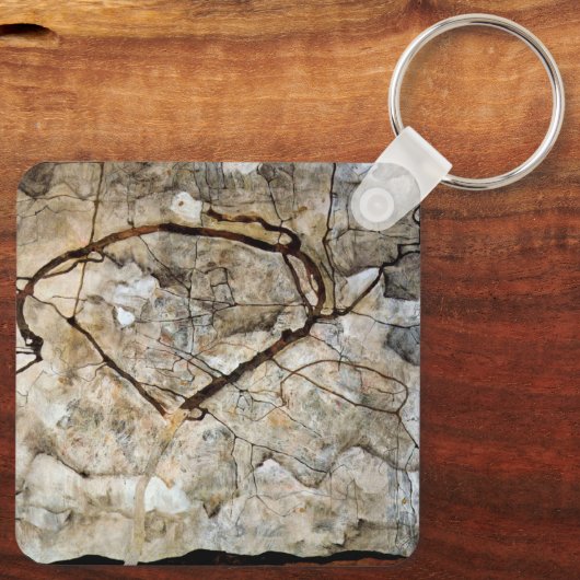 Autumn Tree in Movement by Egon Schiele キーホルダー (裏面)