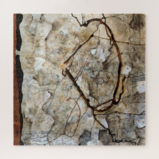 Autumn Tree in Movement by Egon Schiele ジグソーパズル (横)
