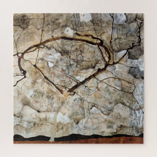 Autumn Tree in Movement by Egon Schiele ジグソーパズル (縦)