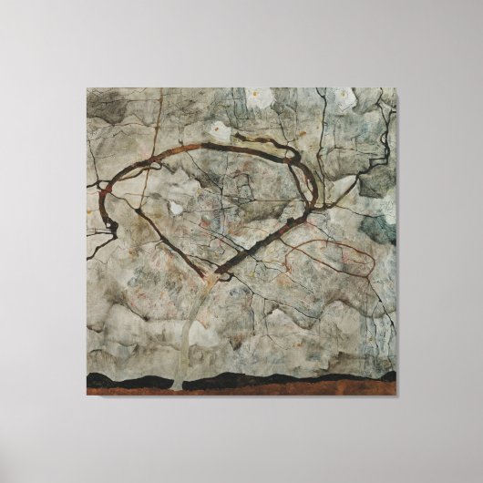 Autumn Tree in Stirred Air キャンバスプリント (正面)