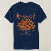 Autumn Tree Leaves Nature Forest Fall 66 Tシャツ (デザイン正面)