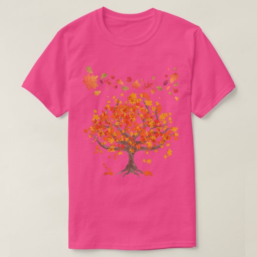 Autumn Tree Leaves Nature Forest Fall 68 Tシャツ (デザイン正面)
