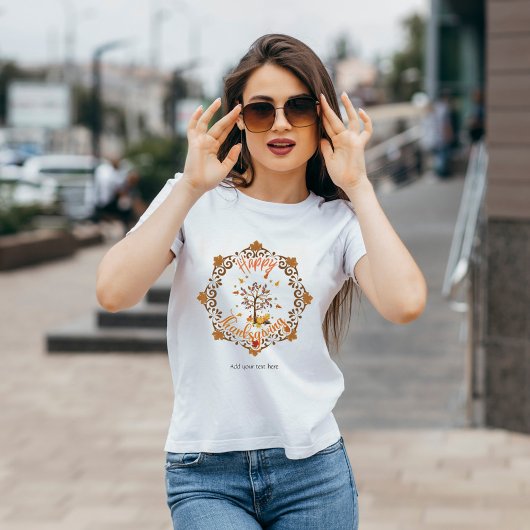 Autumn Tree Mandala Fall Foliage & Thanksgiving Tシャツ