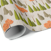 Autumn Tree Pattern Wrapping Paper ラッピングペーパー (ロールコーナー)