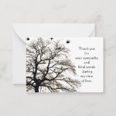 Autumn Tree Thank You Card ノートカード (正面)