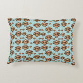Autumn Turkey Pattern Pillow – Festive Thanksgivin アクセントクッション (裏面)