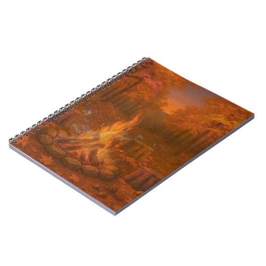 Autumn Twilight Bonfire ノートブック (左側)