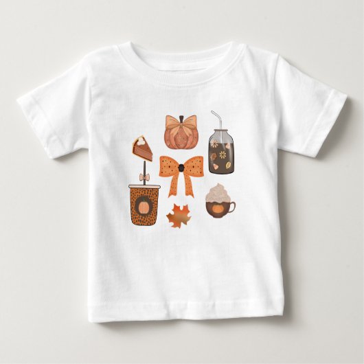 Autumn Vibes ベビーTシャツ (正面)