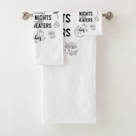 Autumn Vibes Bathroom Towel Set バスタオルセット