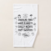 Autumn Vibes Bathroom Towel Set バスタオルセット (ハンドタオル)