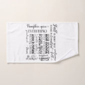 Autumn Vibes Bathroom Towel Set バスタオルセット (ハンドタオル)
