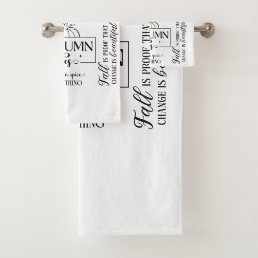 Autumn Vibes Bathroom Towel Set バスタオルセット (インサイチュ)